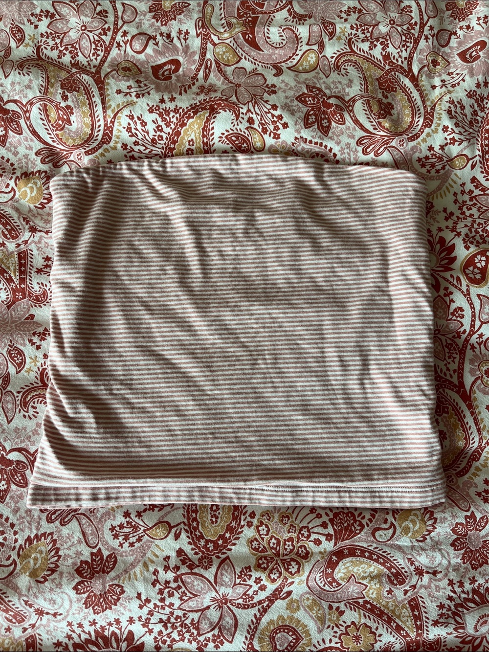 Brandy Melville baby pink striped tube top